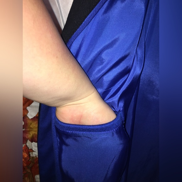 Alorna | Women’s Vintage Blue/Black 100% Pure Wool Trench Coat - Picture 11 of 14